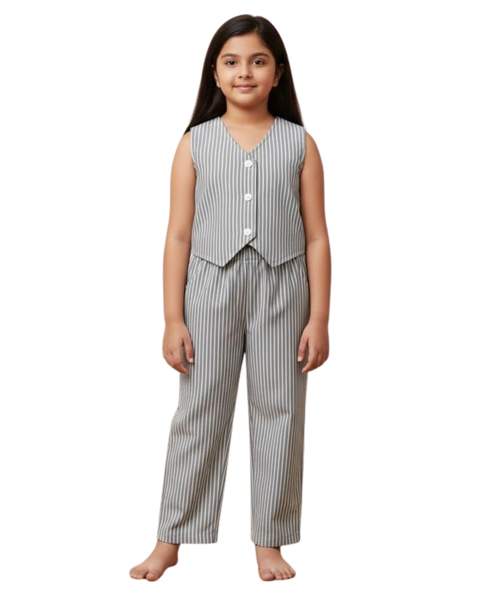 The Mom Store Kids Cotton Printed Night Suit for Boys and Girls Multicolor