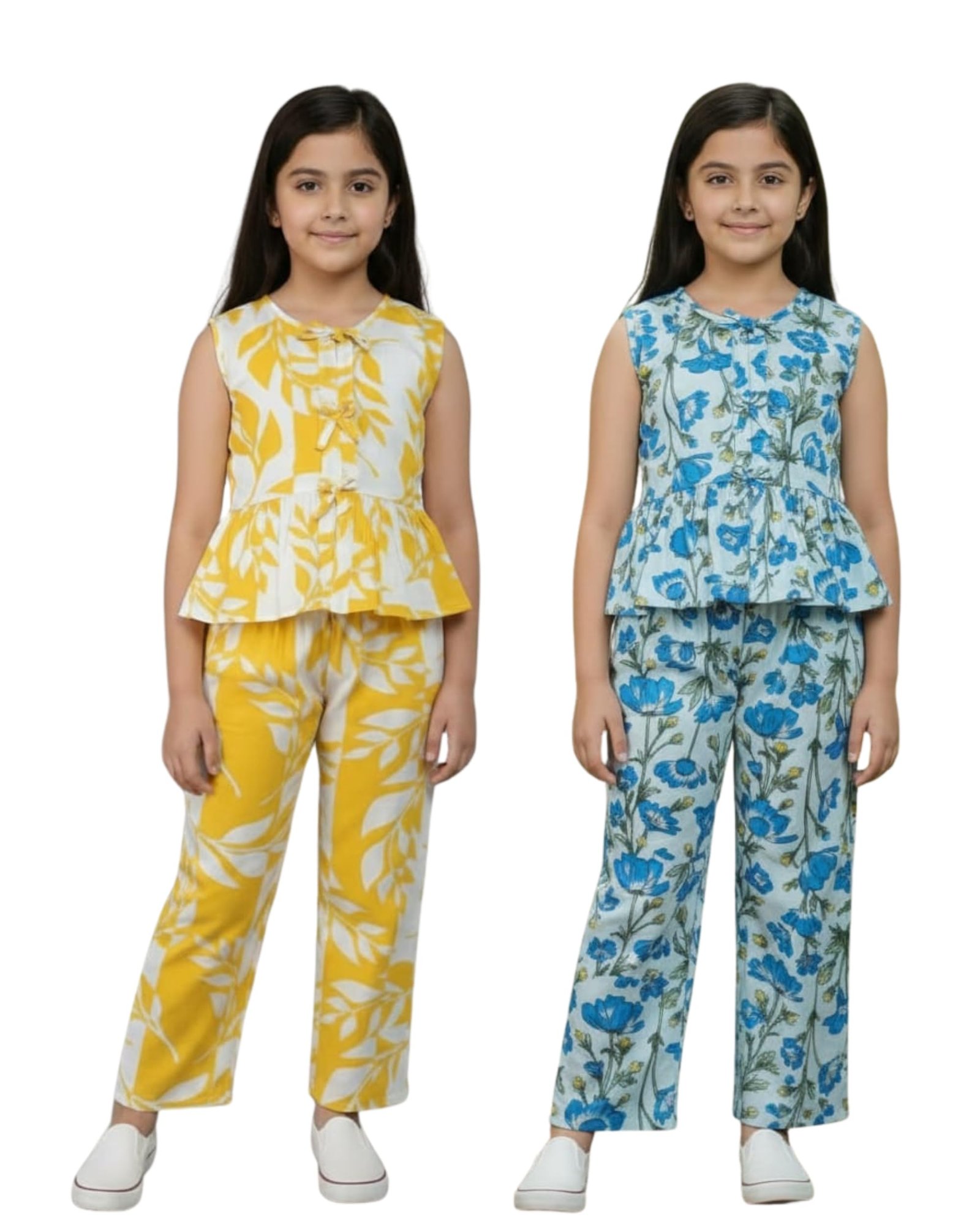 girls-soft-cotton-sleeveless-peplum-night-suit-pajama-set-pack-of-2