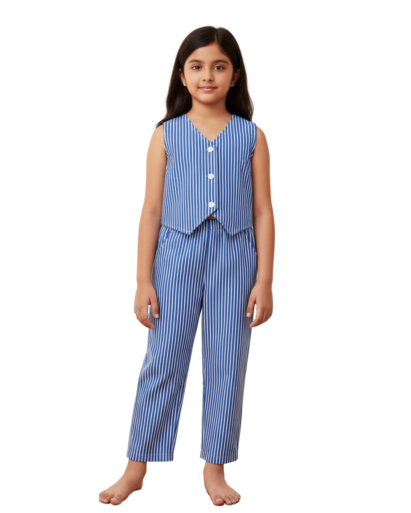 girls-blue-striped-sleeveless-top-and-pants-co-ord-set