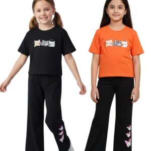 girls-2-piece-burgundy-red-co-ord-outfit-set-cute-tree-of-life-t-shirt-and-wide-leg-butterfly-pants-combo-soft-cotton-blend-casual-summer-playwear